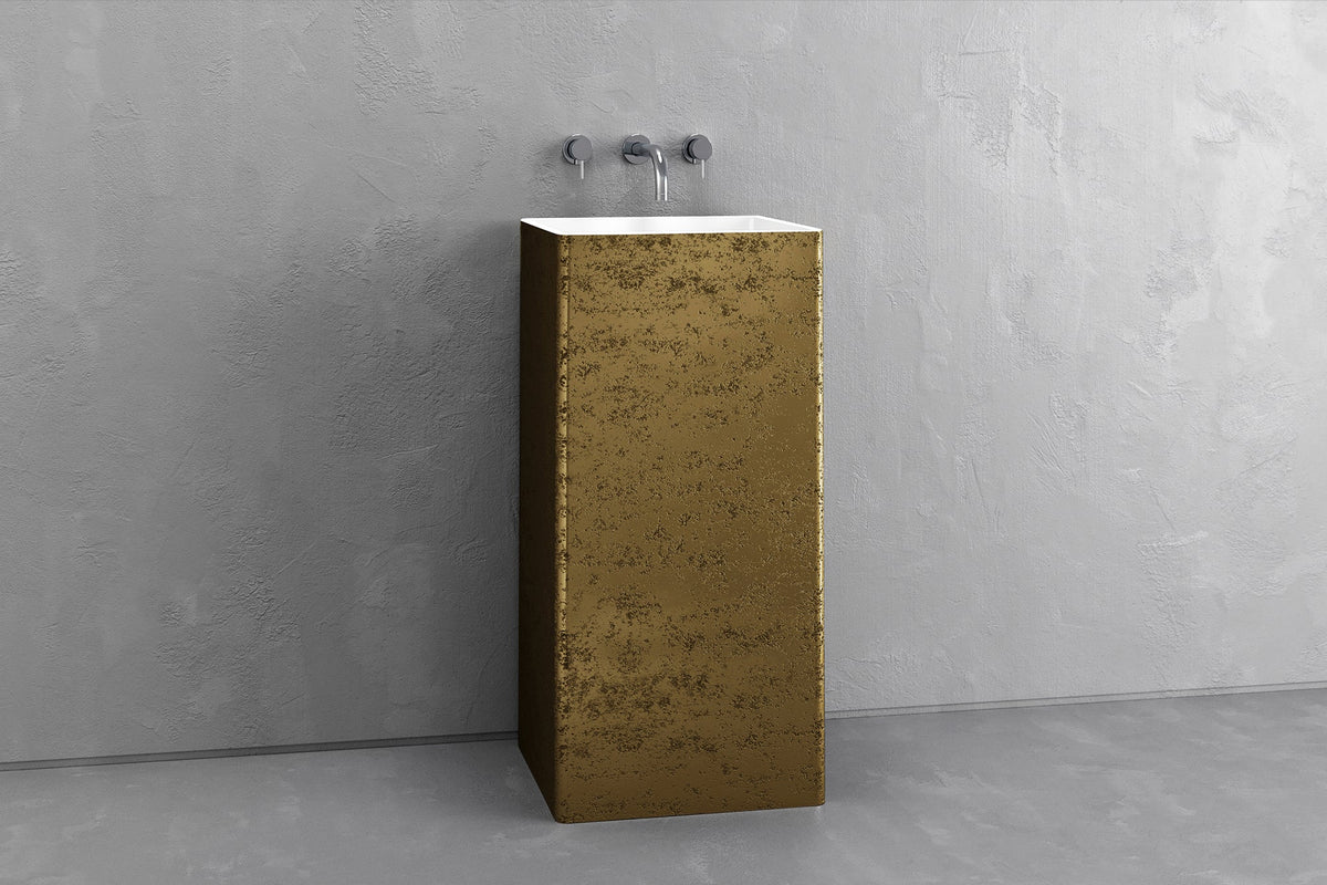 Square Concrete Pedestal Sink for Powder Rooms – Bespoke Collection – view 21