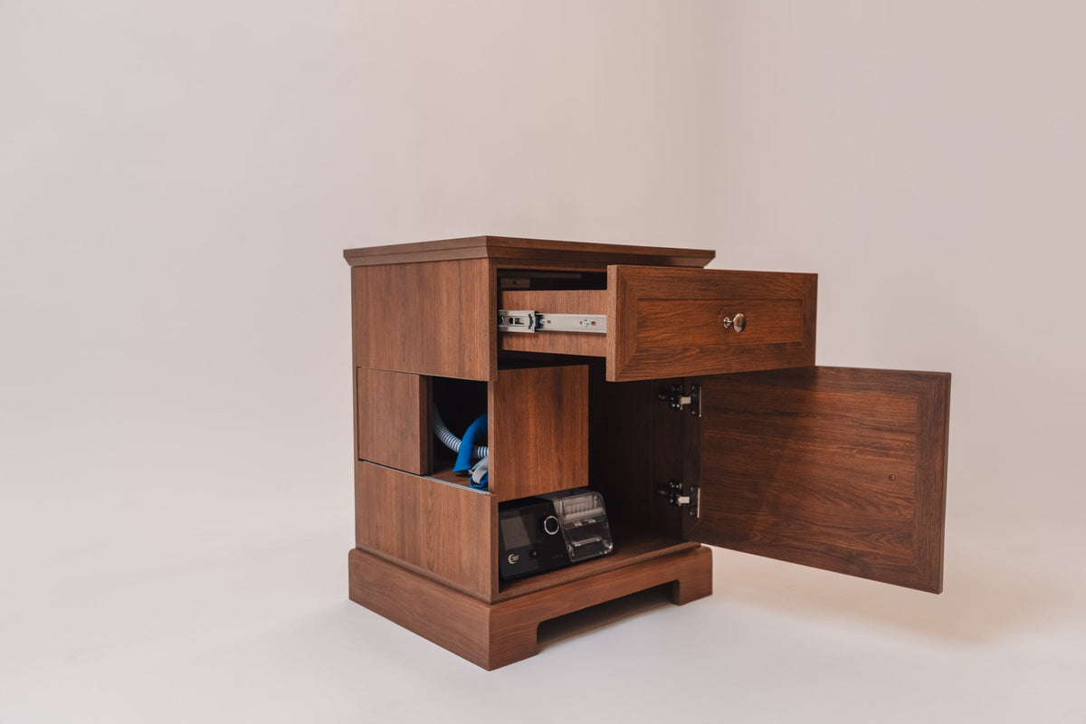 Charleston Walnut C-PAP Nightstand in Manufactured Wood and Laminate – view 5