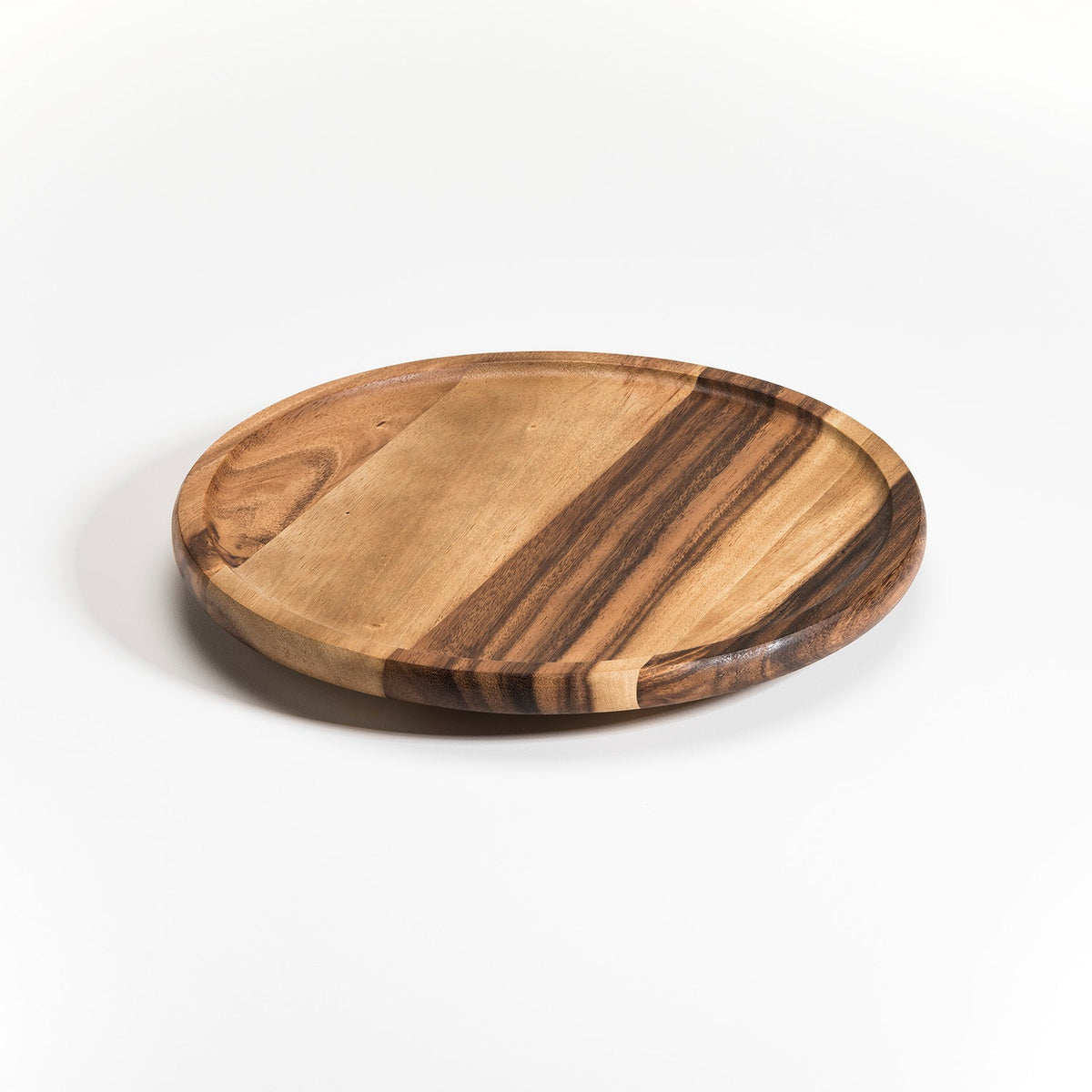 13 Inch Acacia Wood Lazy Susan Turntable with Ball Bearing Swivel – view 2