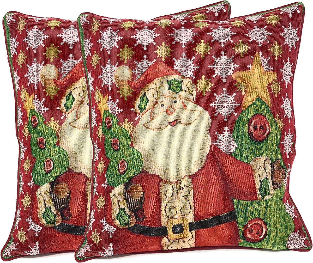 Santa Claus Is Coming to Town Christmas Throw Pillow Cover, 16 x 16 – view 9