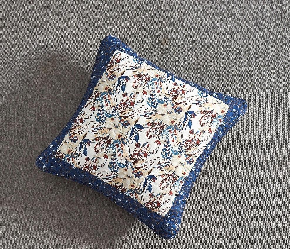 Prairie Sunset Floral Cotton Patchwork Cushion Covers, Set of 2 – view 4