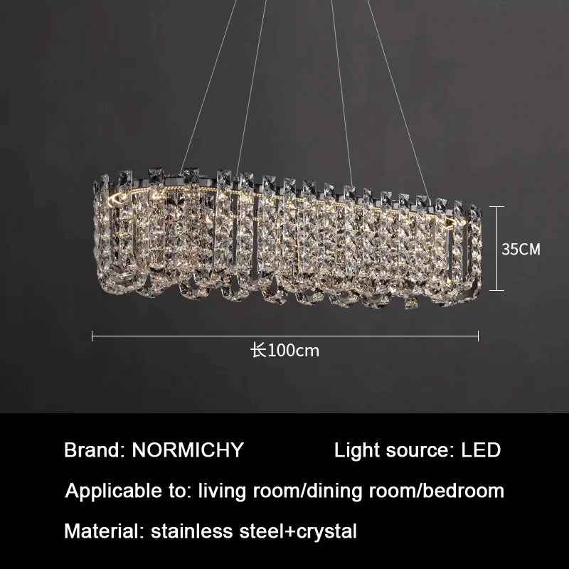 Signature Crystal LED Chandelier, Round, Tiered or Linear – view 14