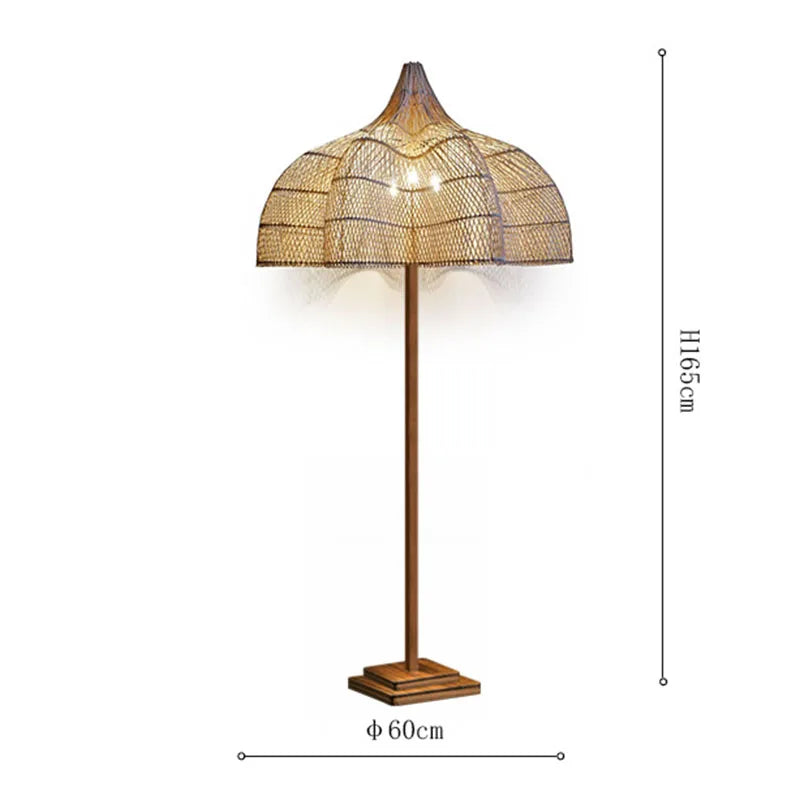 Handmade Petal Rattan Pendant Light for Kitchen Island and Living Room – view 13