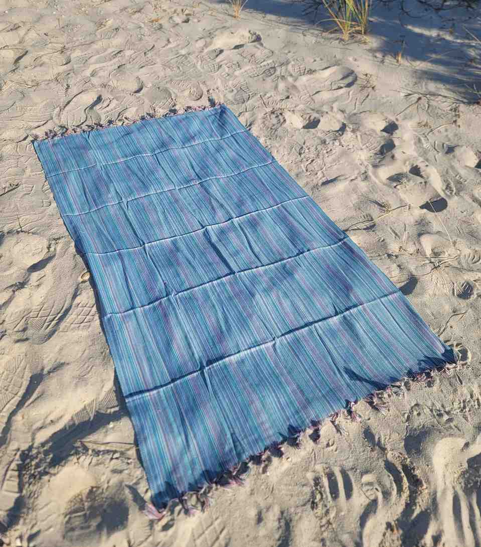 Turkish Cotton Rainbow Beach Towel, Jacquard Woven 38 x 68 Inch – view 13