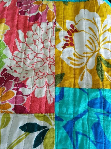 Flower Power Cotton Patchwork Cushion Covers, Set of 2, 18 x 18 – view 5