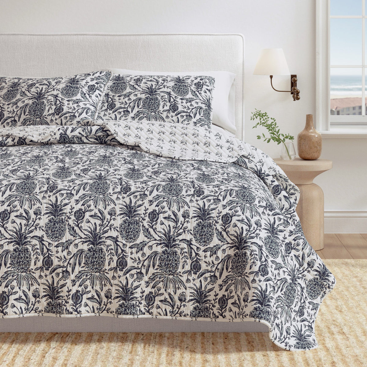 Pineapple Grove Printed Cotton Quilt Set – Bernice Collection – view 6