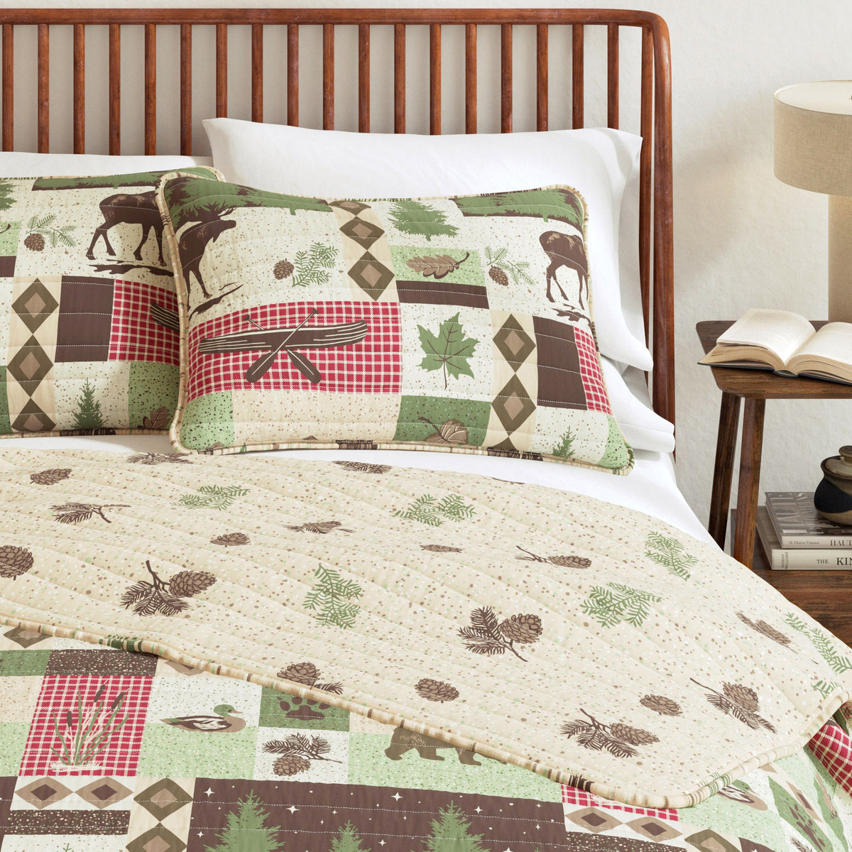 Wilder Collection Rustic Lodge Patchwork Quilt Set – view 6