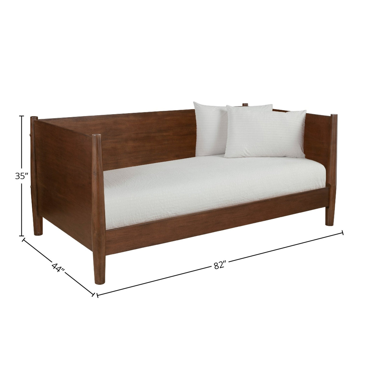 Flynn Twin Daybed in Espresso Walnut with Sculpted Slat Back – view 10