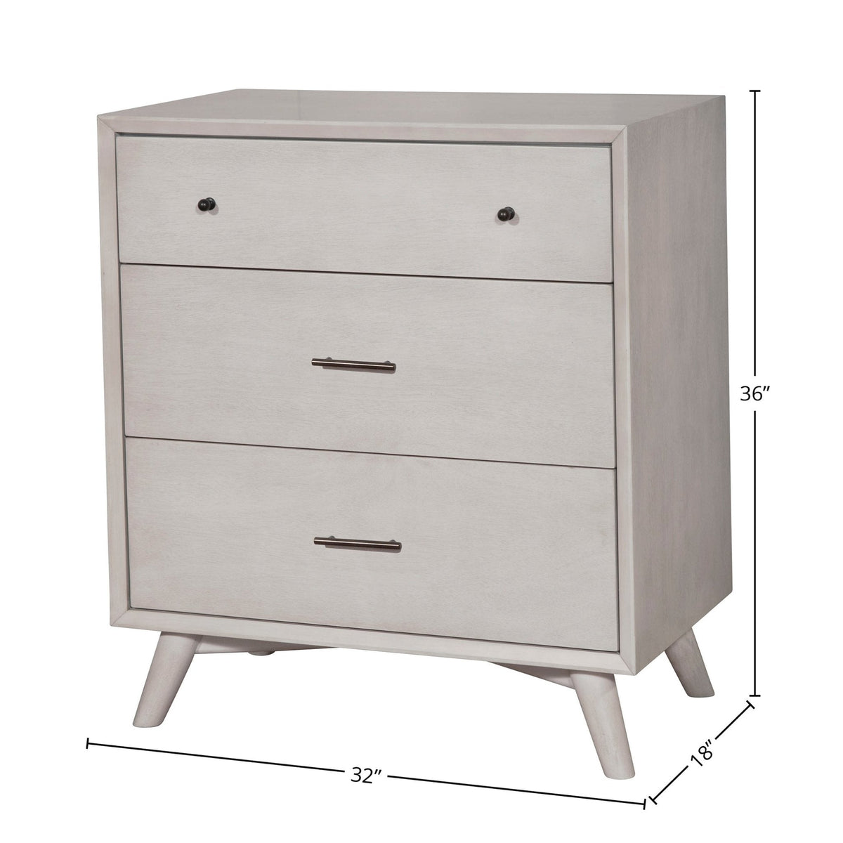 Flynn Small 5-Drawer Chest in Gray Finish for Bedrooms – view 6