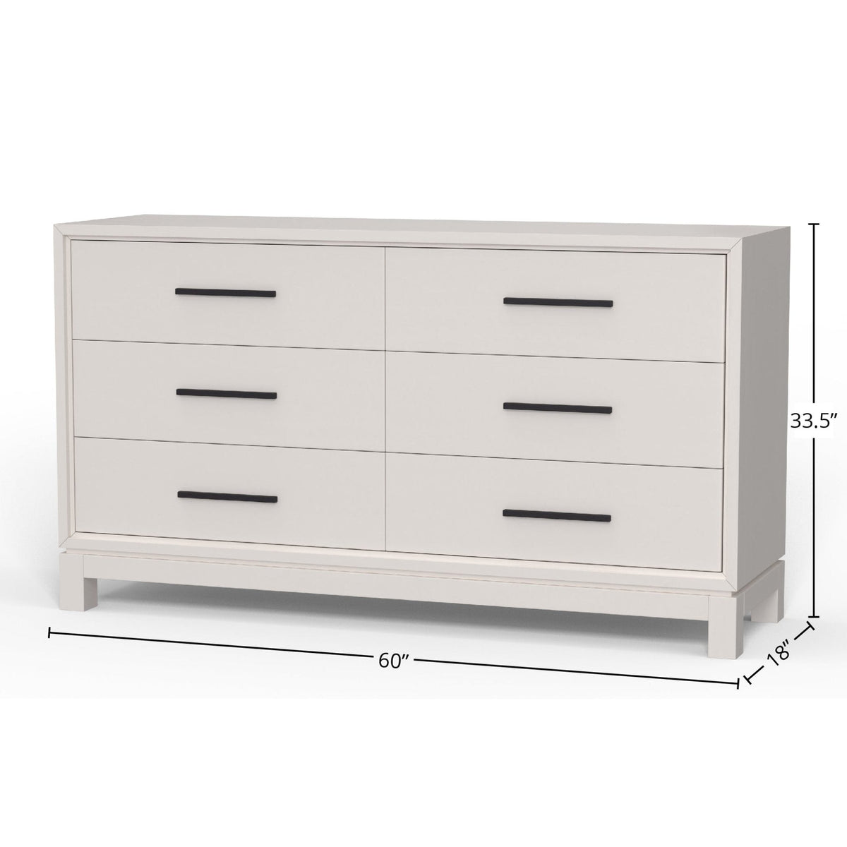 Nova 6-Drawer Dresser with Bronze Hardware and Dovetail Drawers – view 12