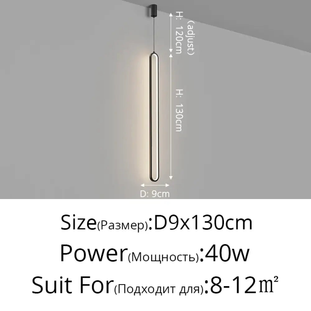 Contemporary LED Linear Pendant Light for Kitchen Island – view 21