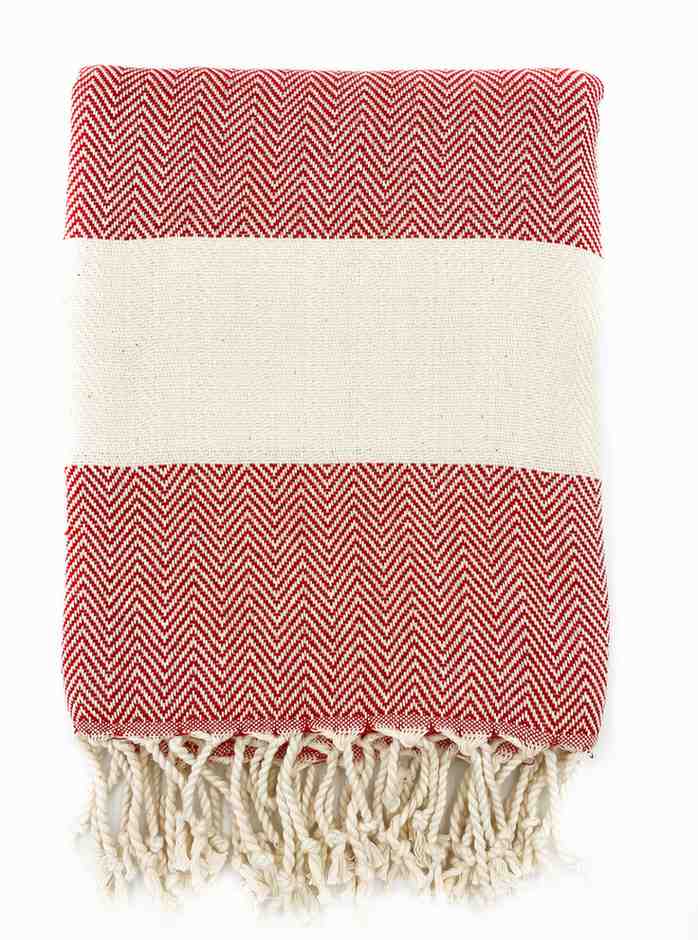 Herringbone Turkish Cotton Towel, Oversized 38 x 72 Inch Bath and Beach – view 21