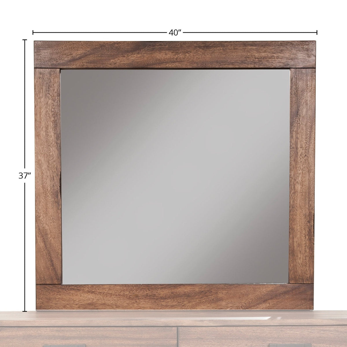 Weston Dresser and Mirror in Rustic Pine Weathered Mahogany – view 8
