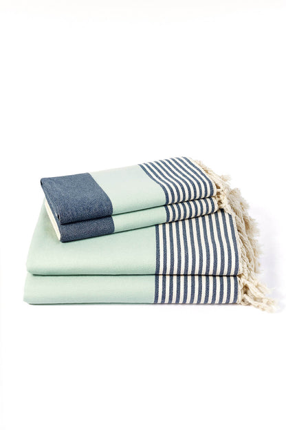Multi Color Turkish Towel Bundle, Hand Woven and Pre-Washed Cotton – view 29