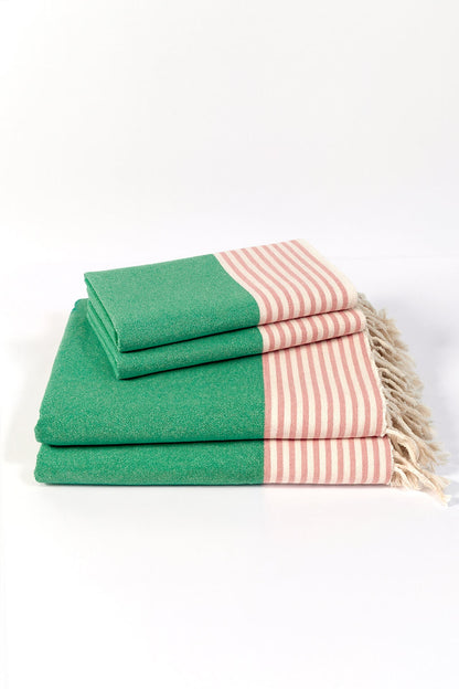 Multi Color Turkish Towel Bundle, Hand Woven and Pre-Washed Cotton – view 32