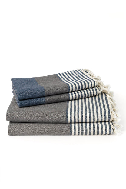 Multi Color Turkish Towel Bundle, Hand Woven and Pre-Washed Cotton – view 6