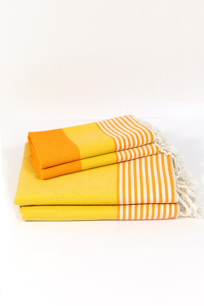 Multi Color Turkish Towel Bundle, Hand Woven and Pre-Washed Cotton – view 30
