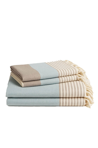Multi Color Turkish Towel Bundle, Hand Woven and Pre-Washed Cotton – view 13