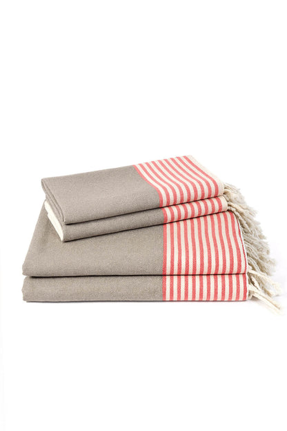 Multi Color Turkish Towel Bundle, Hand Woven and Pre-Washed Cotton – view 34