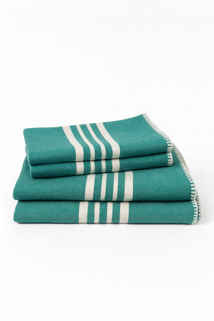 Farm House Turkish Towel Without Fringe Bundle, 2 Full Size and 2 Mini – view 47