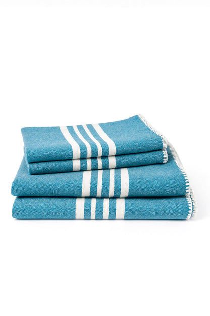 Farm House Turkish Towel Without Fringe Bundle, 2 Full Size and 2 Mini – view 15