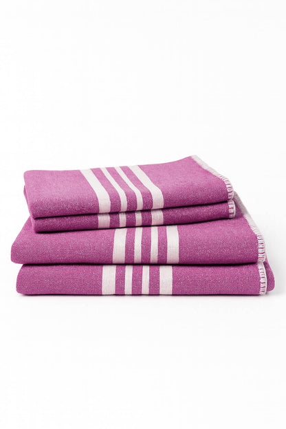 Farm House Turkish Towel Without Fringe Bundle, 2 Full Size and 2 Mini – view 35