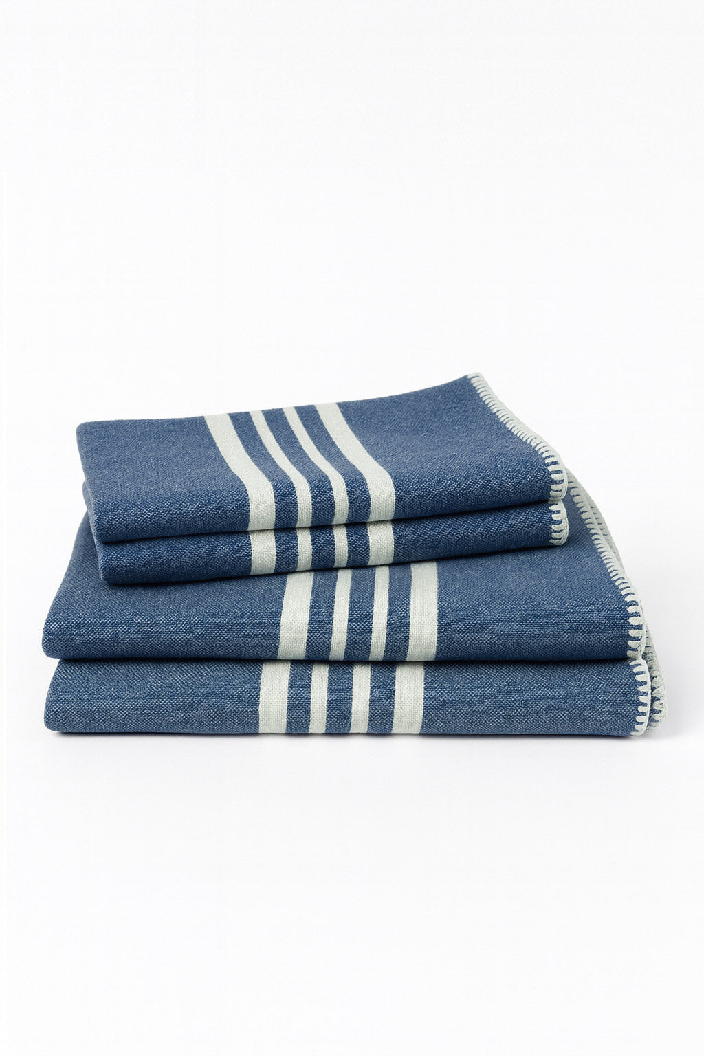 Farm House Turkish Towel Without Fringe Bundle, 2 Full Size and 2 Mini – view 2