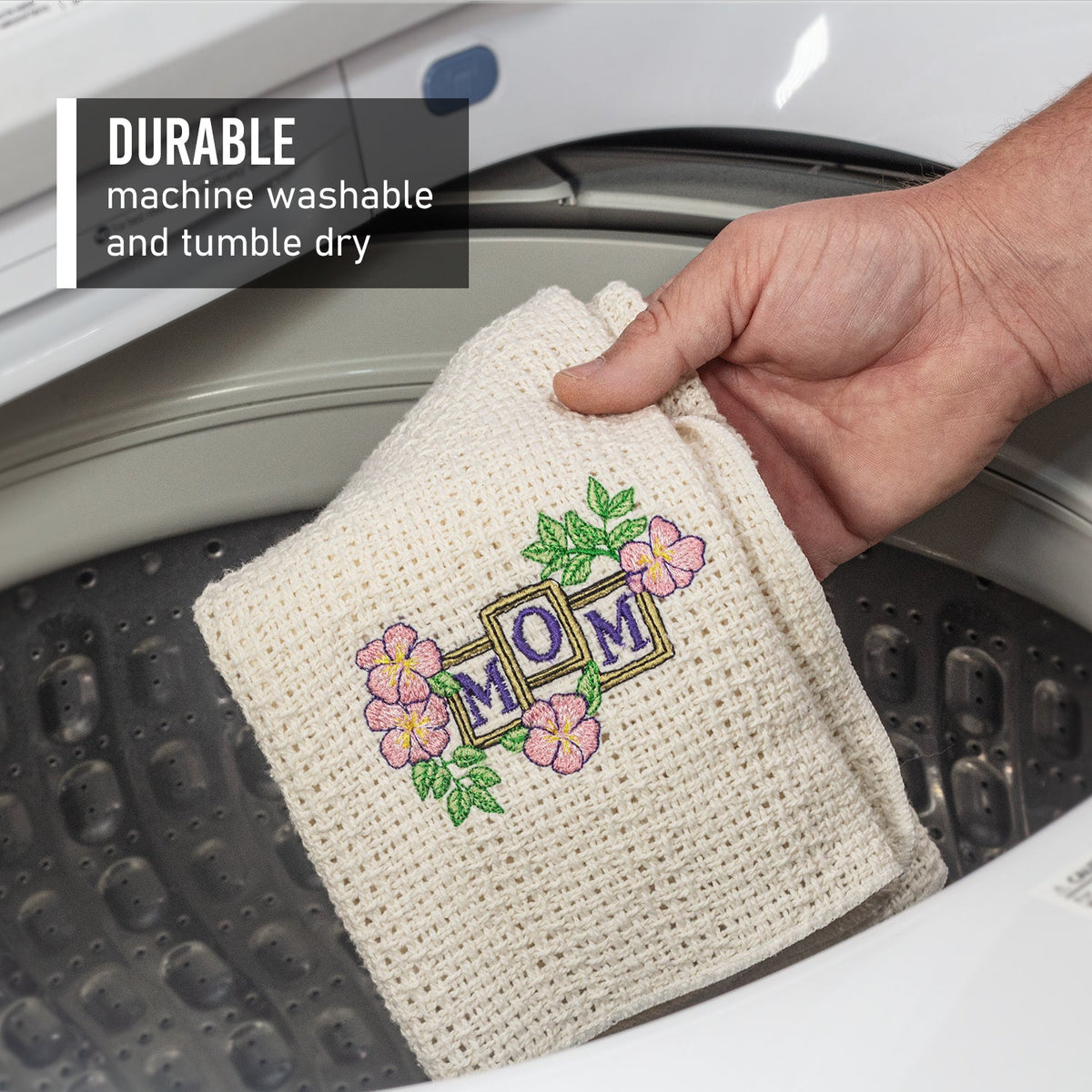 Embroidered 100% Cotton Kitchen Towel, 24 x 15 Inch, Novelty Designs – view 4