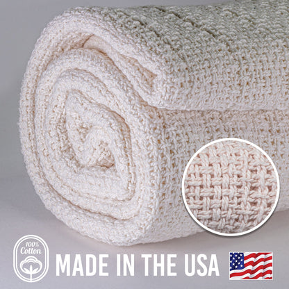 100% Cotton Lightweight Utility Blanket, 60 x 48 Inch – view 3