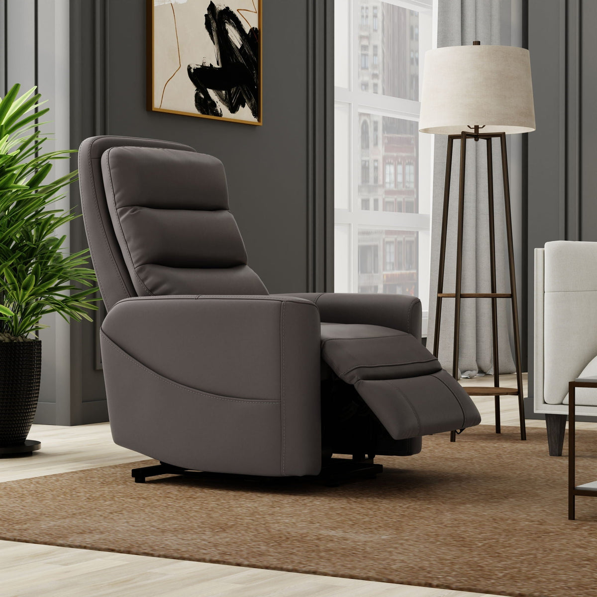 Bentley Power Lift Recliner Chair with USB Charging, Faux Leather – view 4