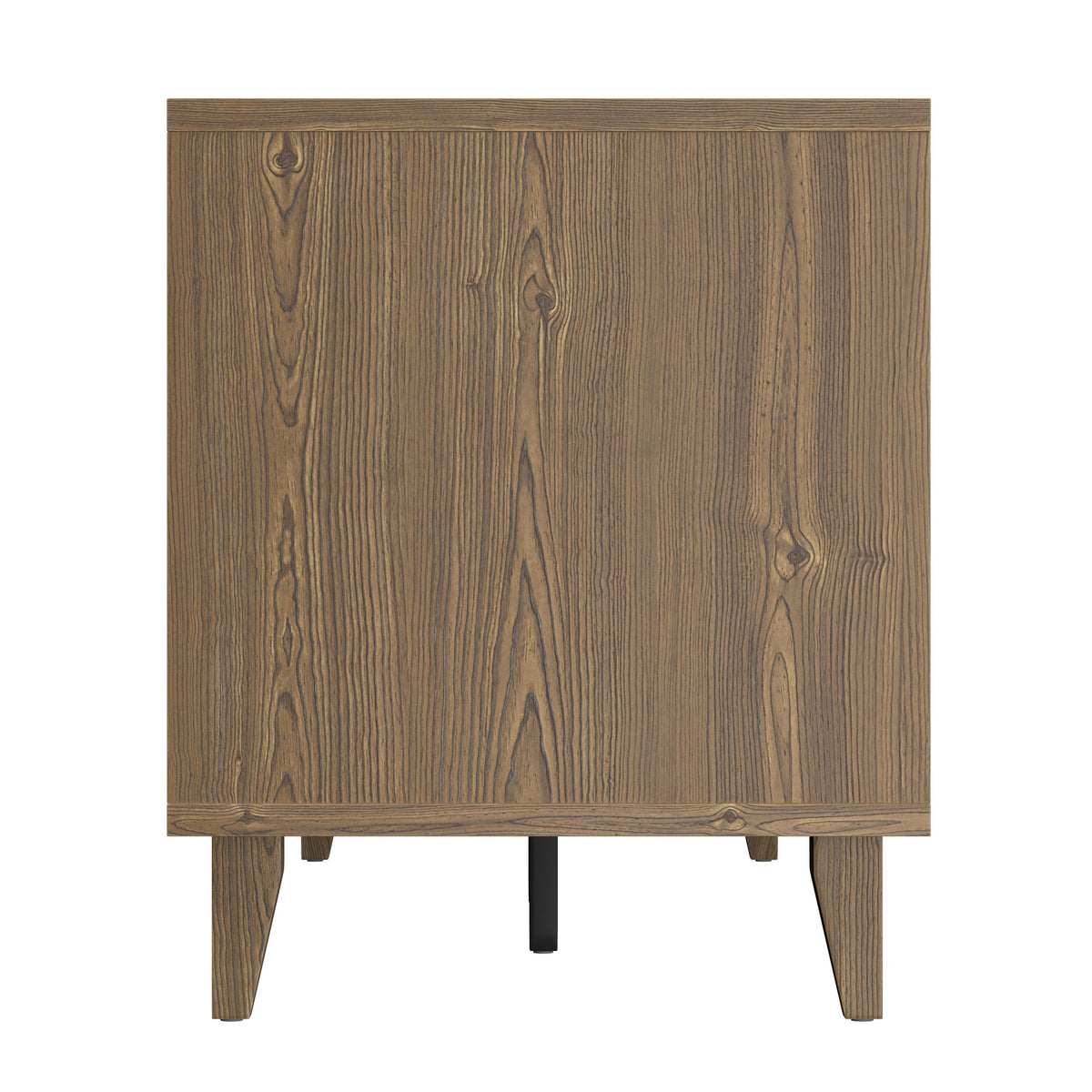 Modern 60 Inch Walnut TV Stand with Storage and Cable Management – view 7