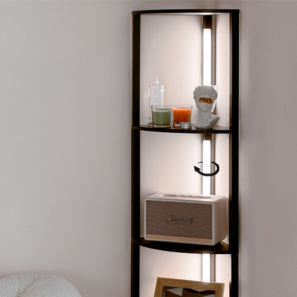 Fancy Edge PRO LED Corner Display Shelf with App and Remote, Black – view 6