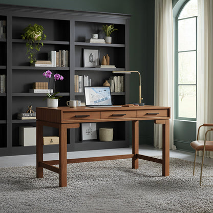 Nova Large Desk with Bronze Hardware