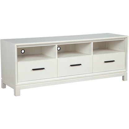 Nova TV Console with Felt-Lined Dovetail Drawers and Bronze Hardware – view 3