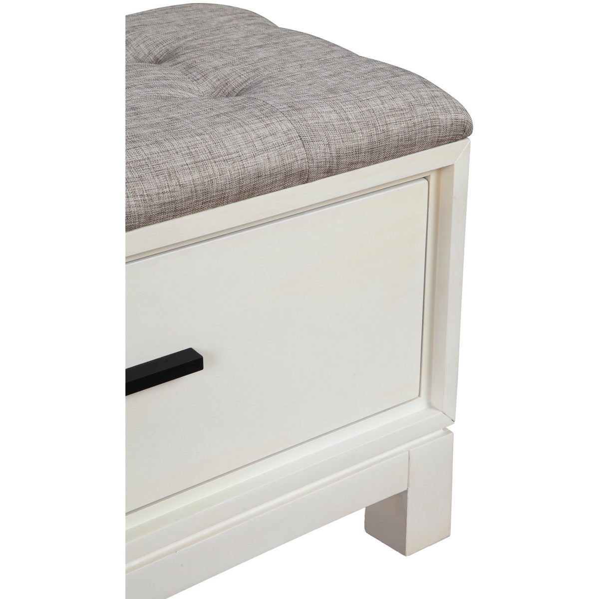 Nova Storage Bench with Two Drawers and Bronze Hardware – view 14
