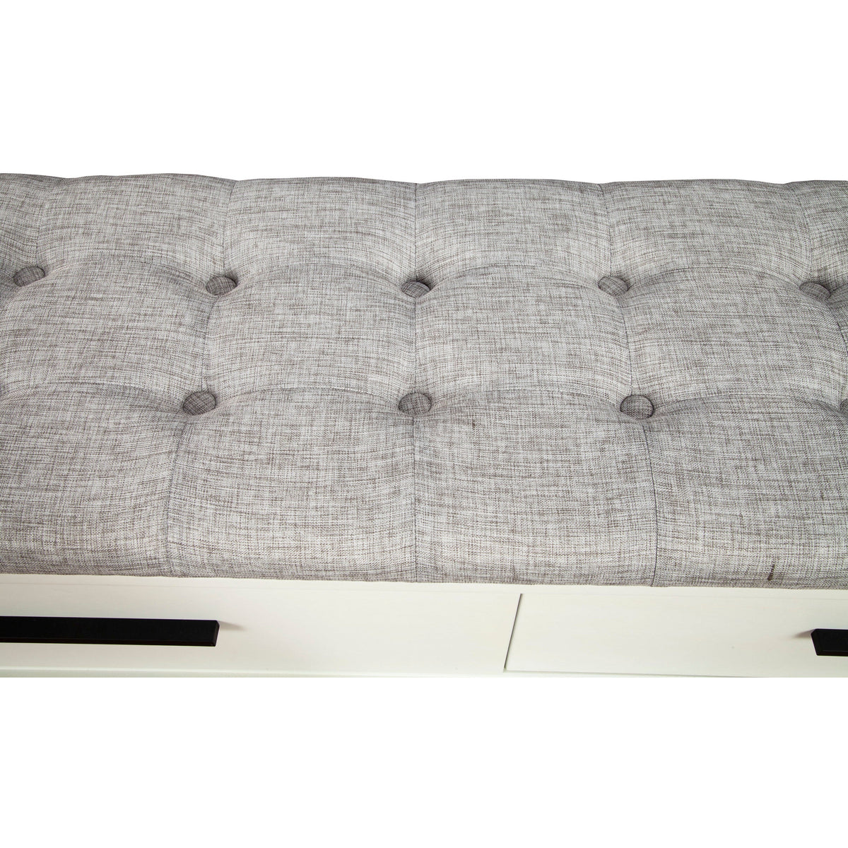 Nova Storage Bench with Two Drawers and Bronze Hardware – view 15