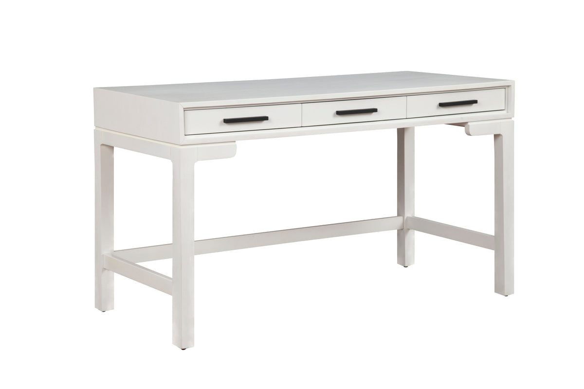Nova Large Desk with 3 Drawers and Bronze Hardware – view 13