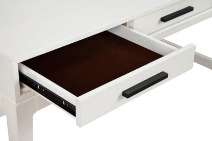 Nova Large Desk with 3 Drawers and Bronze Hardware – view 10