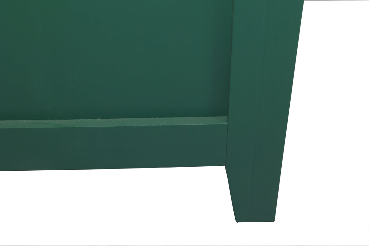 59 Inch Dark Green Mid-Century Modern Accent Cabinet with 4 Doors – view 13