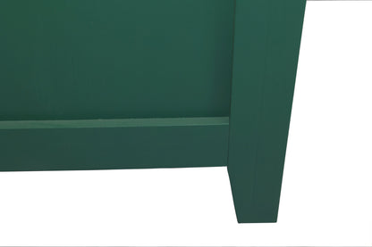 59 Inch Dark Green Mid-Century Modern Accent Cabinet with 4 Doors – view 13