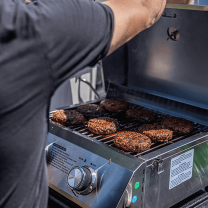 Monument Stainless Steel Portable Tabletop Propane Gas Grill with Two Burners – view 2