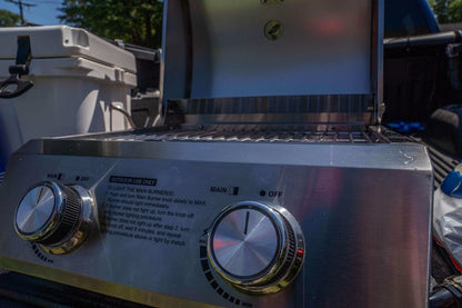 Monument Stainless Steel Portable Tabletop Propane Gas Grill with Two Burners – view 11