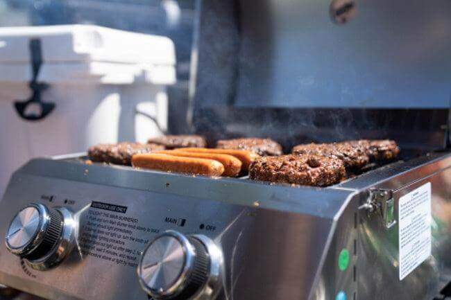 Monument Stainless Steel Portable Tabletop Propane Gas Grill with Two Burners – view 13
