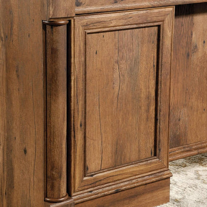 Palladia 65-Inch Executive Desk with Keyboard Drawer, Vintage Oak – view 12