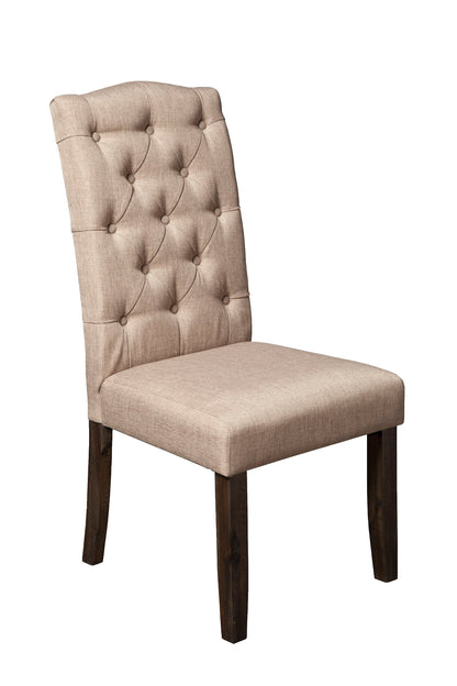 Newberry Button-Tufted Parson Chairs, Salvaged Grey, Set of 2 – view 2