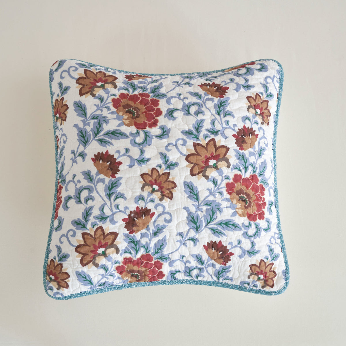 Old World Garden Jacobean Floral Cotton Cushion Covers, Set of 2 – view 2