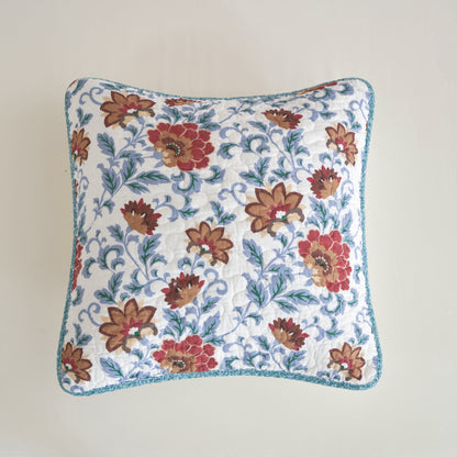 Old World Garden Jacobean Floral Cotton Cushion Covers, Set of 2 – view 2