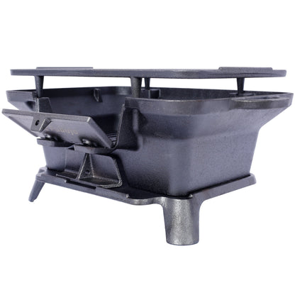 Oval Enameled Cast Iron Charcoal Tabletop Grill – view 9