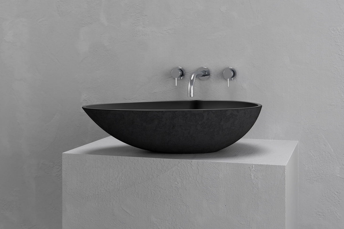 Egg-Shaped Concrete Vessel Sink with Custom Finishes – view 10