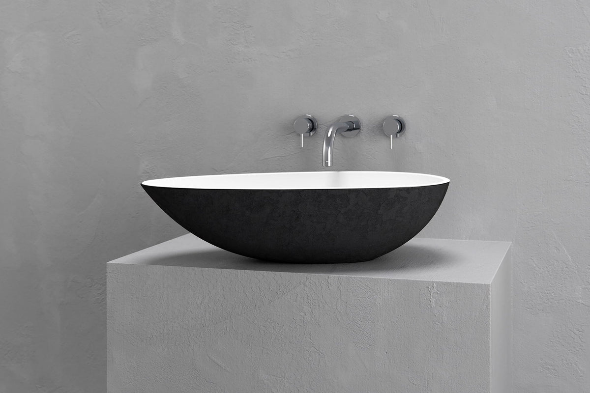 Egg-Shaped Concrete Vessel Sink with Custom Finishes – view 17